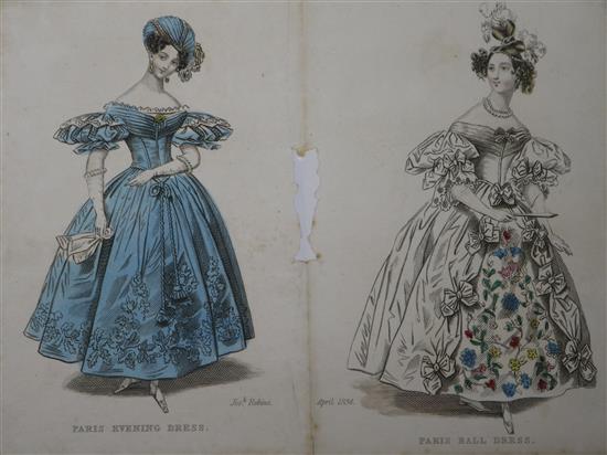 A collection of Victorian greeting cards, fashion cut outs etc